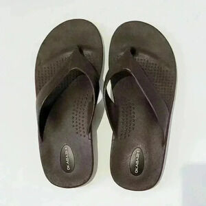 Okabashi Surf unisex size L Brown Theraputic Arch,Flip Flop Sandals,Made in USA